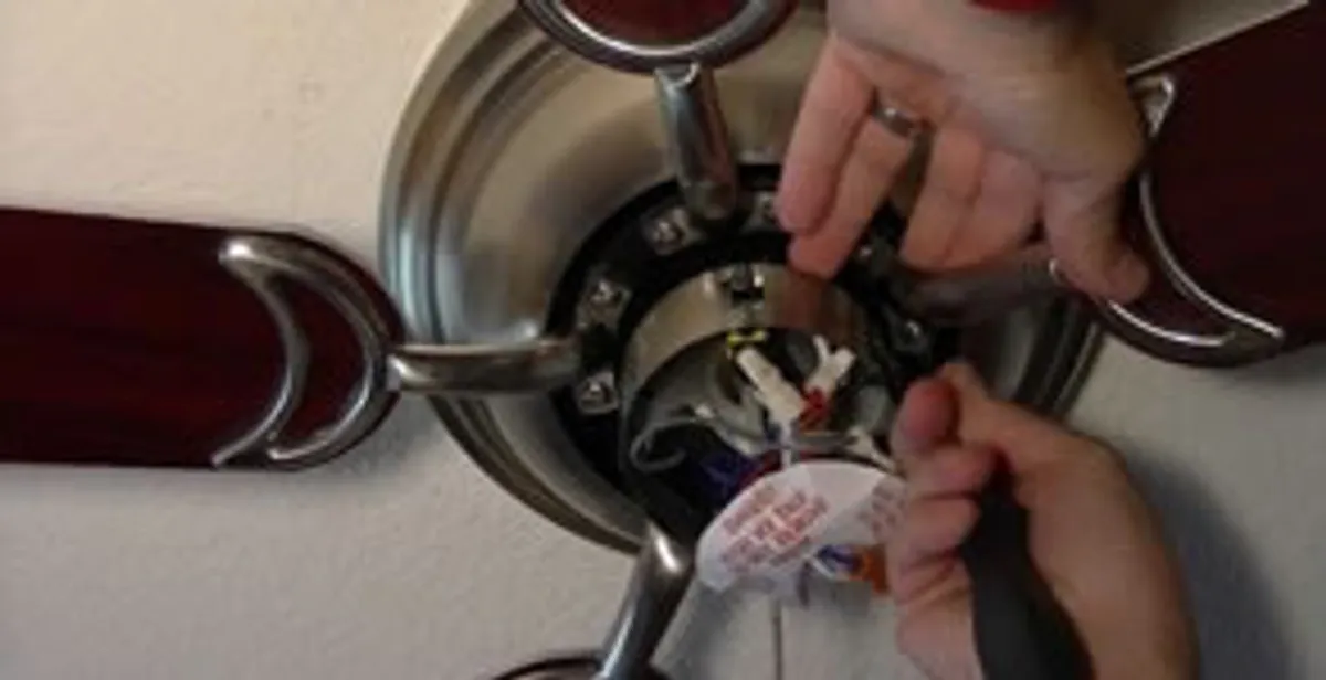 Ceiling fan installation with electrical wiring and mounting by professional electrician in Harrisburg, PA