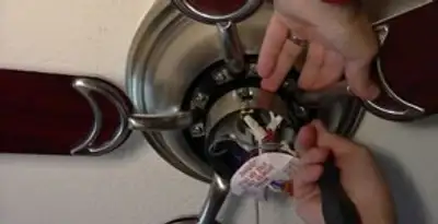Ceiling fan installation with electrical wiring and mounting by professional electrician in Harrisburg, PA