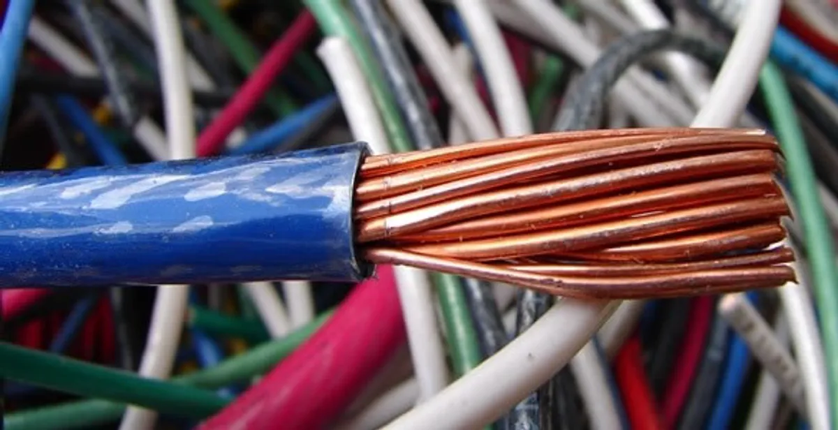 electrical wiring services showing exposed copper conductors and cable preparation in Harrisburg, PA