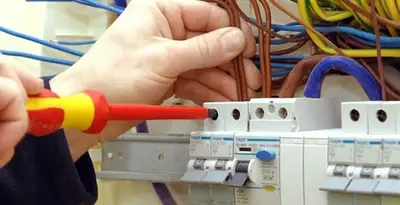 electrician services performing professional electrical panel wiring and connections in Harrisburg, PA