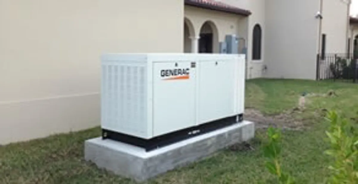 generator installation service showing standby generator professionally installed for residential power backup in Harrisburg, PA