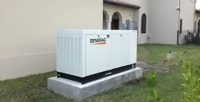 generator installation service showing standby generator professionally installed for residential power backup in Harrisburg, PA