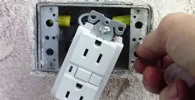 gfci circuits service showing installation of a ground fault circuit interrupter outlet by licensed electricians in Harrisburg, PA