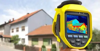 home energy audit service performing exterior thermal inspection to identify energy loss in Harrisburg, PA