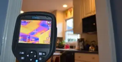 home energy audit service using thermal imaging to evaluate electrical efficiency inside a home in Harrisburg, PA