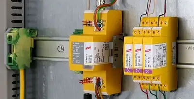 lightning surge protection system with surge suppressors installed by electrical service professionals in Harrisburg, PA