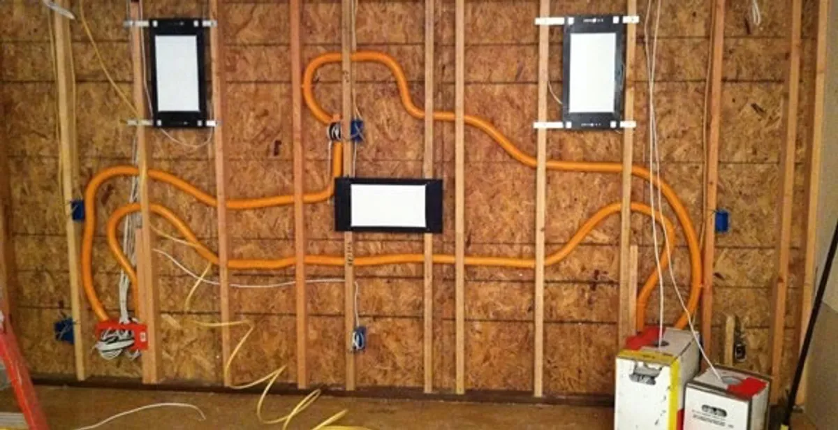 new construction wiring project displaying complete electrical system layout installed by professionals in Harrisburg, PA