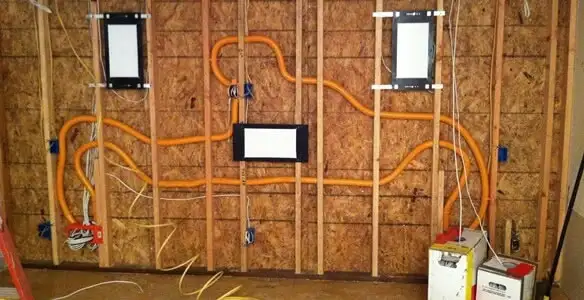 new construction wiring project displaying complete electrical system layout installed by professionals in Harrisburg, PA