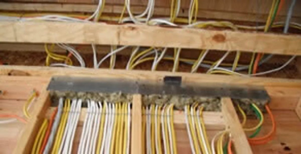 new construction wiring services with organized electrical rough-in performed by licensed electricians in Harrisburg, PA