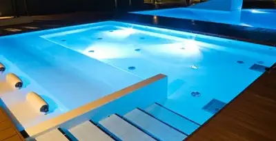 pool light installation and repair services providing modern illuminated pool lighting in Harrisburg, PA