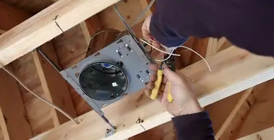 Professional recessed lighting installation with electrical wiring by licensed electricians in Harrisburg, PA