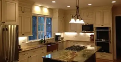 Recessed lighting installation enhancing interior lighting by professional electricians in Harrisburg, PA