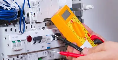 Residential electrician testing home electrical panel for safety and performance in Harrisburg, PA