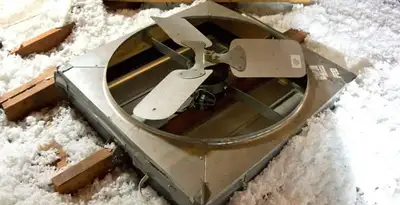 whole house fan installation services with attic-mounted ventilation unit in Harrisburg, PA