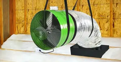whole house fan installation services with professionally mounted ventilation fan system in Harrisburg, PA